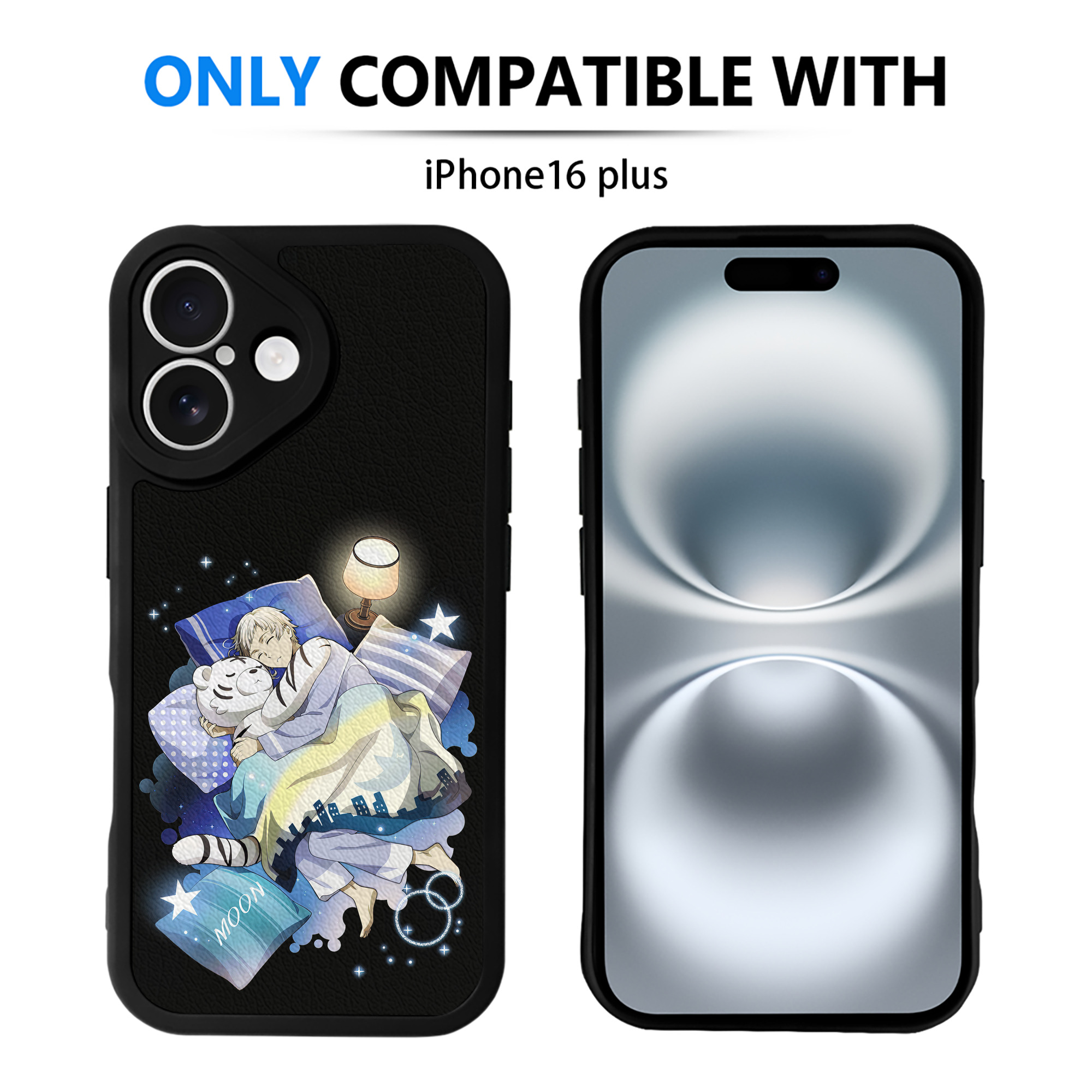 （画像用） 文豪ストレイドッグス Bungo Stray Dogs 【iPhone 16シリーズ対応】シリコンスマホケース（レザー調） 材質：シリコン